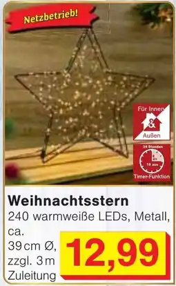 Wiglo Wunderland Weihnachtsstern Angebot