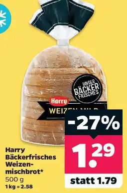 Netto Harry Bäckerfrisches Weizenmischbrot Angebot