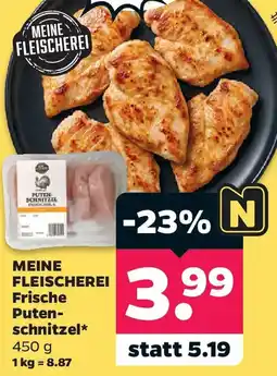 Netto MEINE FLEISCHEREI Frische Putenschnitzel Angebot