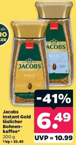Netto Jacobs Instant Gold löslicher Bohnenkaffee Angebot
