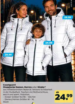 Netto Coastguard Steppjacke Damen, Herren oder Kinder Angebot