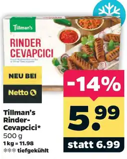 Netto Tillman's Rinder-Cevapcici Angebot