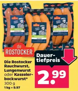 Netto Die Rostocker Rauchwurst, Lungenwurst oder Kasselerbockwurst Angebot