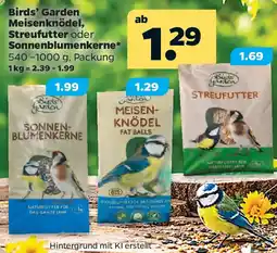 Netto Birds' Garden Meisenknödel, Streufutter oder Sonnenblumenkerne Angebot