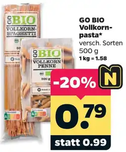 Netto GO BIO Vollkornpasta Angebot
