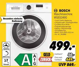 MEDIMAX BOSCH Waschmaschine WGE02490 Angebot