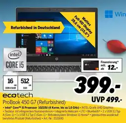 MEDIMAX ecotech ProBook 450 G7 (Refurbished) Angebot