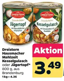 Netto Dreistern Hausmacher Mahlzeit Kesselgulasch oder Jägertopf Angebot