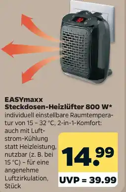 Netto EASYmaxx Steckdosen-Heizlüfter 800 W Angebot