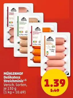 PENNY MÜHLENHOF Delikatess Streichminis Angebot