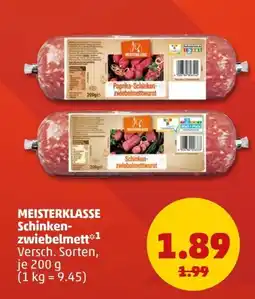 PENNY MEISTERKLASSE Schinken-zwiebelmett Angebot