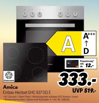 Amica Einbau-Herdset EHC 937 011 E