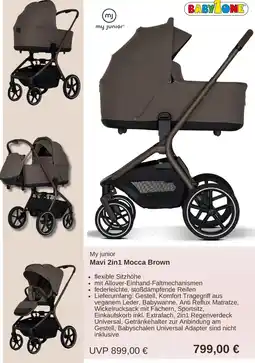BabyOne My junior Mavi 2in1 Mocca Brown Angebot