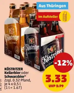 PENNY Köstritzer Kellerbier oder Schwarzbier Angebot