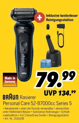 MEDIMAX BRAUN Rasierer Personal Care 52-B7000cc Series 5 Angebot