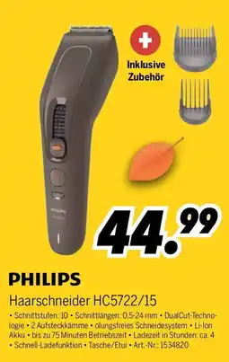 MEDIMAX PHILIPS Haarschneider HC5722/15 Angebot