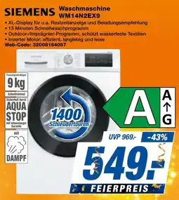 expert Techno Land SIEMENS Waschmaschine WM14N2EX9 Angebot