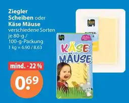 V Markt Ziegler Käse Mäuse Angebot