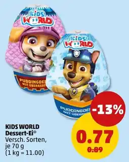 PENNY KIDS WORLD Dessert-Ei* Angebot