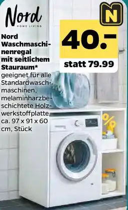 Netto Nord Waschmaschinenregal mit seitlichem Stauraum Angebot