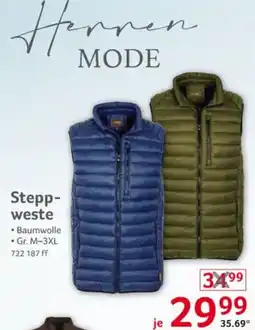 Selgros Stepp-weste Angebot