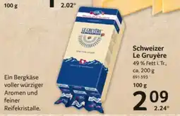 Selgros Schweizer Le Gruyère Angebot