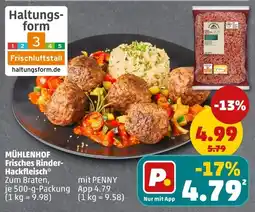 PENNY MÜHLENHOF Frisches Rinder-Hackfleisch* Angebot