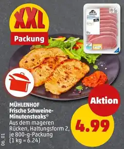 PENNY MÜHLENHOF Frische Schweine-Minutensteaks Angebot