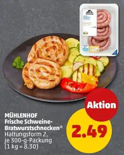PENNY MÜHLENHOF Frische Schweine-Bratwurstschnecken* Angebot