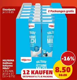 PENNY Milprima Haltbare fettarme Milch Angebot