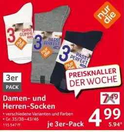Selgros nur die Damen- und Herren-Socken Angebot