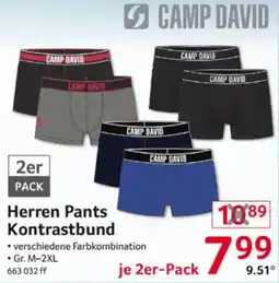 Selgros Herren Pants Kontrastbund CAMP DAVID Angebot