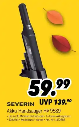 MEDIMAX SEVERIN Akku-Handsauger HV 9589 Angebot