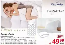 Selgros Otto Keller DauNATUR Daunen-Serie Angebot