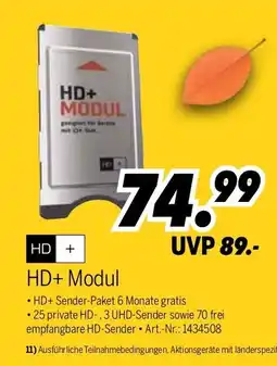 MEDIMAX HD+ Modul Angebot