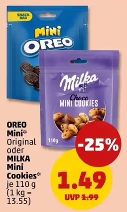 PENNY OREO Mini* oder MILKA Mini Cookies* Angebot