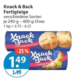 V Markt Knack & Back Fertigteige Angebot
