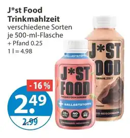 V Markt J*st Food Trinkmahlzeit Angebot