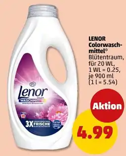 PENNY LENOR Colorwaschmittel Blütentraum Angebot