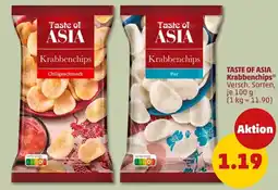 PENNY Taste of ASIA Krabbenchips Angebot