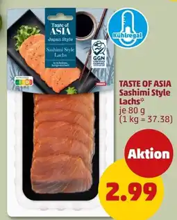 PENNY Taste of Asia Sashimi Style Lachs Angebot