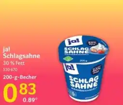 Selgros ja! Schlagsahne Angebot