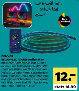 Netto DENVER WLAN-LED-Lichtstreifen 5 m Angebot