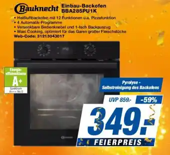 Bauknecht Einbau-Backofen BBA285PU1K