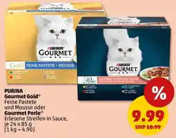PENNY PURINA Gourmet Gold* Feine Pastete und Mousse oder Gourmet Perle* Erlesene Streifen in Sauce Angebot