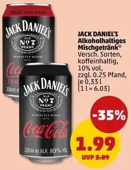PENNY JACK DANIEL'S Alkoholhaltiges Mischgetränk Angebot