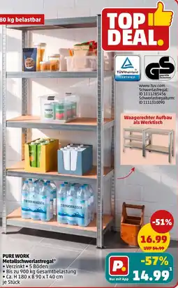 PENNY PURE WORK Metallschwerlastregal Angebot