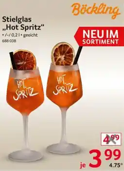 Selgros Stielglas „Hot Spritz“ Böckling Angebot