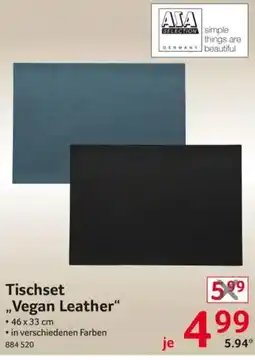 Selgros Tischset „Vegan Leather“ Angebot