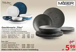 Selgros Geschirrserie „Tiles“ MÄSER Angebot